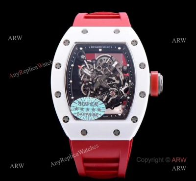 KV Swiss Replica Richard Mille Bubba Watson Price Online - Richard Mille RM 055 White Ceramic Watch